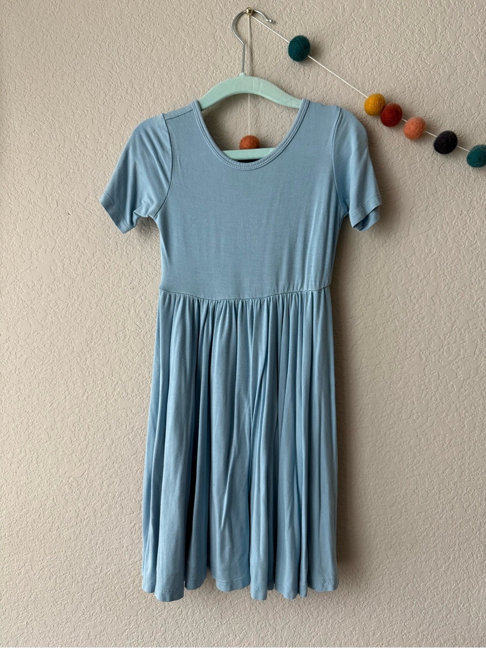 Kyte bamboo blue twirl dress